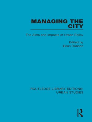 cover image of Managing the City